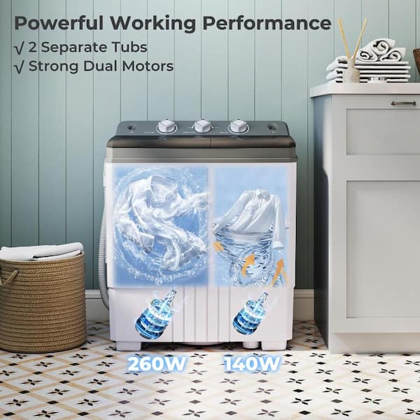 Volenca Portable Washing Machine with Built-In Drain Pump YCCO