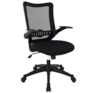 VECELO Fabric Swivel Ergonomic Office Task Chair with Adjustable Arms Mesh Lumbar  Support for Computer Task Work, Black KHD-OC01-BLK - The Home Depot