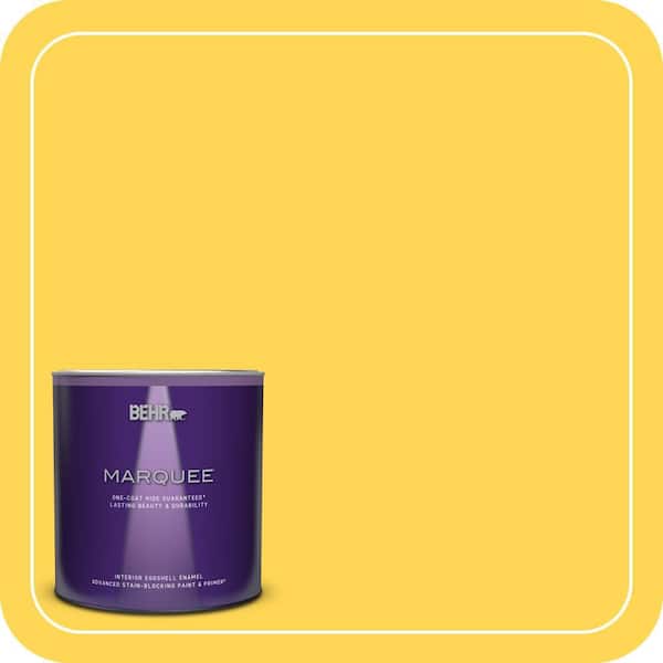 BEHR MARQUEE 1 qt. #P300-6 Buzz-in Eggshell Enamel Interior Paint & Primer