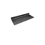 4 ft. L x 25 in. D x 0.5 in. T Black Engineered Composite Countertop in Black Amani