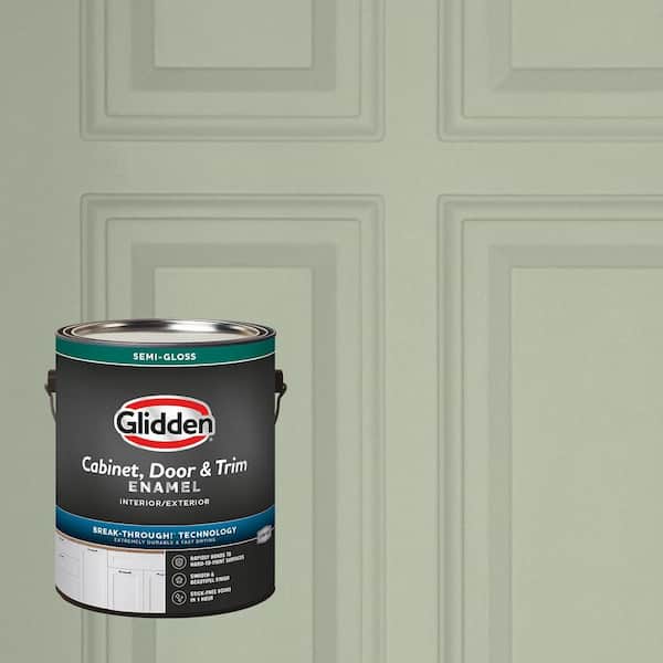 1 Gal. PPG1124-4 Light Sage Semi-Gloss Door, Trim and Cabinet Paint