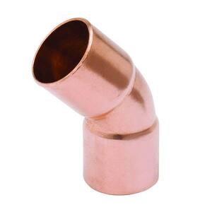 3/4 in. Copper Pressure 45-Degree Fitting x Cup Street Elbow Fitting