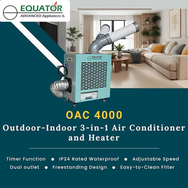 Equator 10,000 BTU Outdoor-Indoor, in Heater, Air-Conditioner