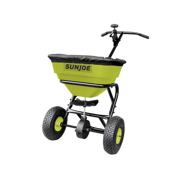 Sun Joe 70 lbs. Capacity All-Season Spreader with Adjustable Spread Control and Rain Cover