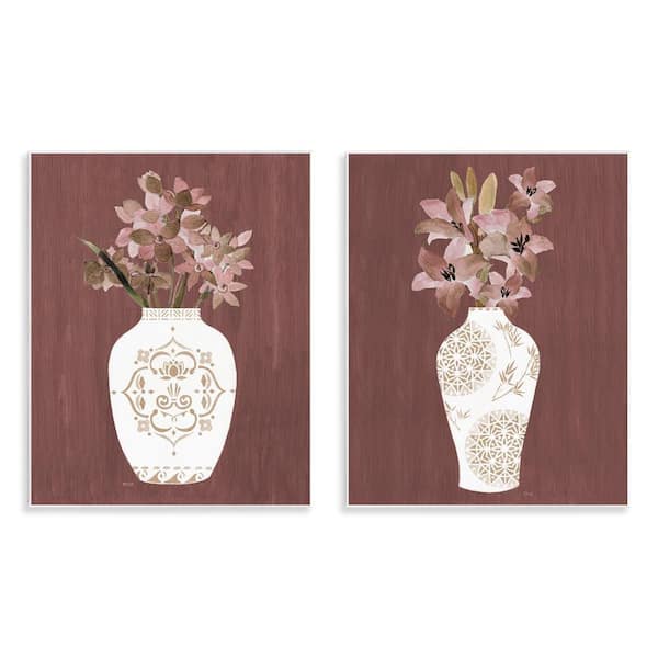 Rustic Boho Bouquets by Janet Tava 2 Pieces Unframed Nature Graphic Art Print 14 in. x 11 in.
