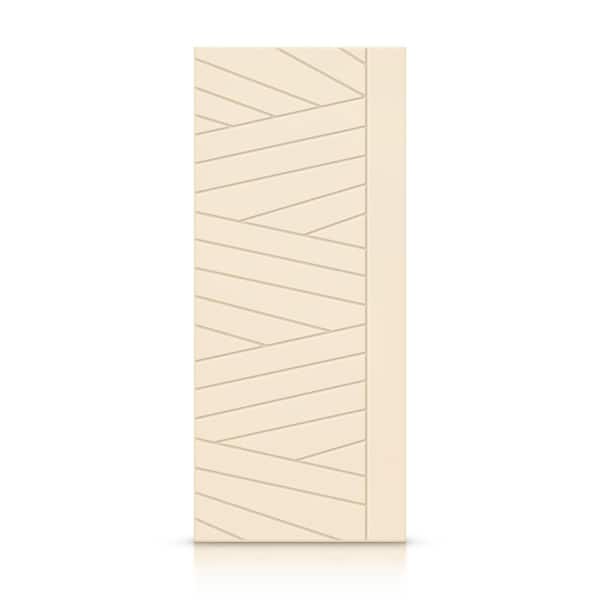 42 in. x 96 in. Hollow Core Beige Painted Composite MDF Interior Door Slab