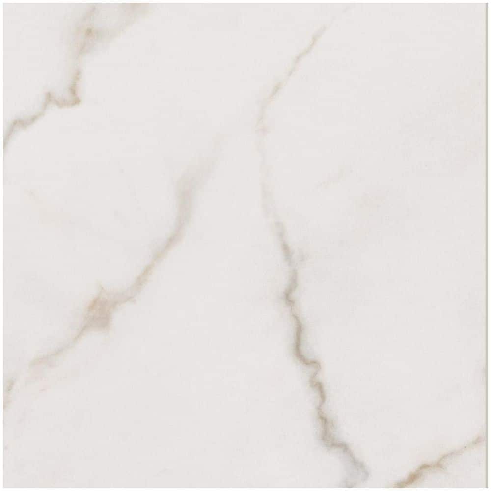 Calacatta Lucca 24" x 24" Polished Porcelain Marble Look Tile