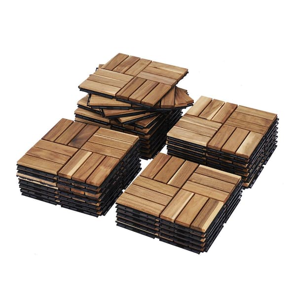 YOFE Natural Acacia Wood 3/4 in. T x 12 in. W Solid Hardwood