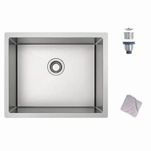 Stainless Steel 28 in. Single Bowl Sink Undermount Kitchen Sink without Workstation