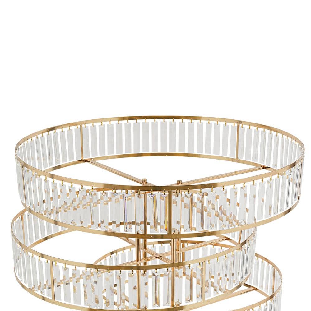 Gold Iron and Acrylic 5-Tier Decorative Wedding Stand Set
