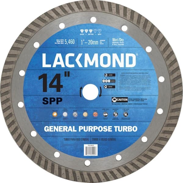 12 in. SPP Series Turbo Rim Diamond General Purpose Blade