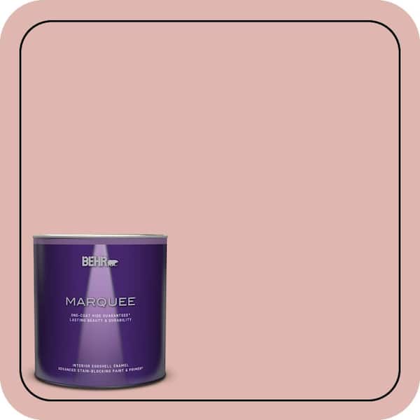 BEHR MARQUEE 1 qt. #S160-2 Pink Quartz Eggshell Enamel Interior Paint & Primer