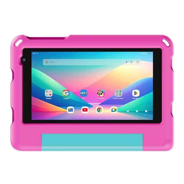 7 in. A7 Educational Kids Tablet with Epic and Lingokids 32GB with Parental Controls and Kid-Proof Case