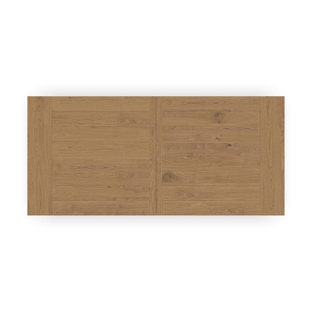 Natural Oak Reclaimed Wood Farmhouse Dining Table