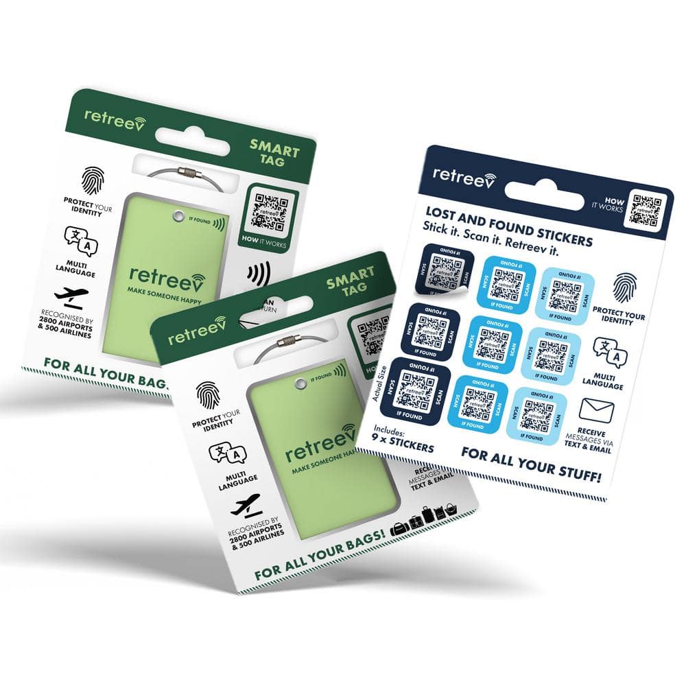 Green Combo - 2 X Green Originals Smart Tags & 9 X Smart Stickers ...