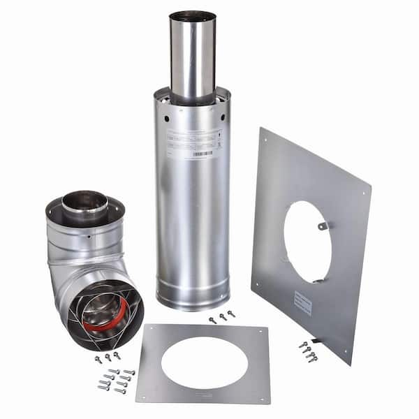 ProTech Stainless Steel 3 in. x 5 in. Horizontal Vent-Straight Termination Vent Kit