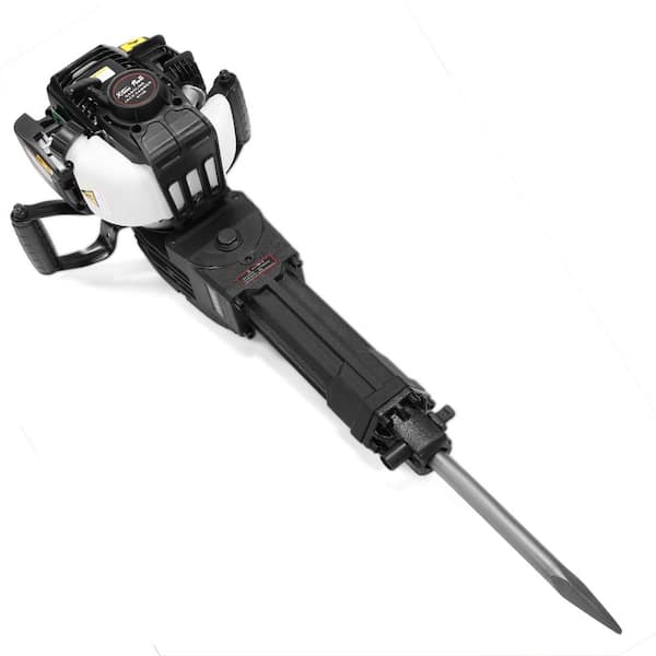 XtremepowerUS 38 cc Gas Powered 4-Stroke 26 in. x 15 in. Demolition  Concrete Breaker Drill Jack Hammer with 2 Chisel Plastic Handle 61128-H1 -  The Home Depot