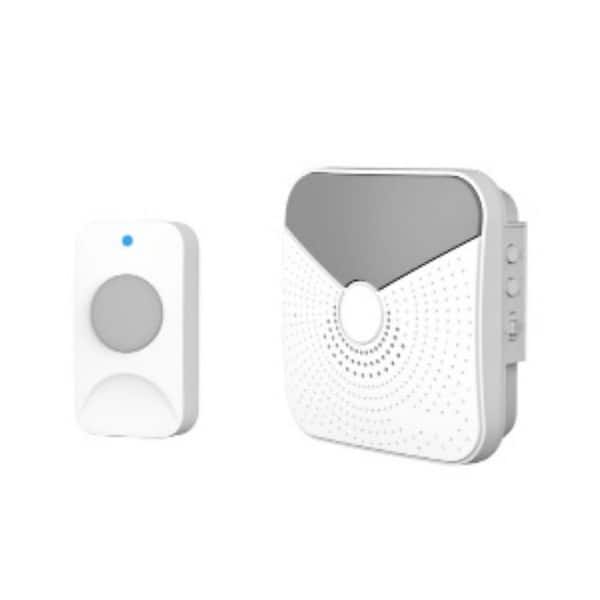 Newhouse Hardware Wireless Battery Operated Chime with Flash LED Light for Hearing Impaired