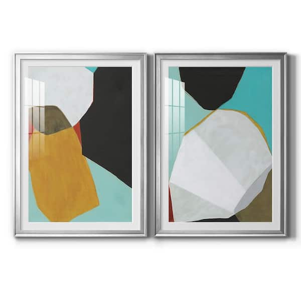 Wexford Home Graphica I By Wexford Homes 2 Pieces Framed Abstract Paper Art Print 26.5 in. x 36.5 in. .