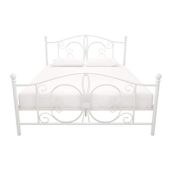 DHP Betty White Metal Queen Bed DE41956 - The Home Depot