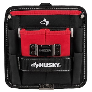 7 in. 3-Pocket Clip On Tool Belt Pouch