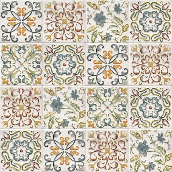 17 in. W x 0.2 in. D x 118.1 in. H Vinyl End Panel, Green Self-Adhesive Waterproof Wallpaper for Kitchen Backsplash