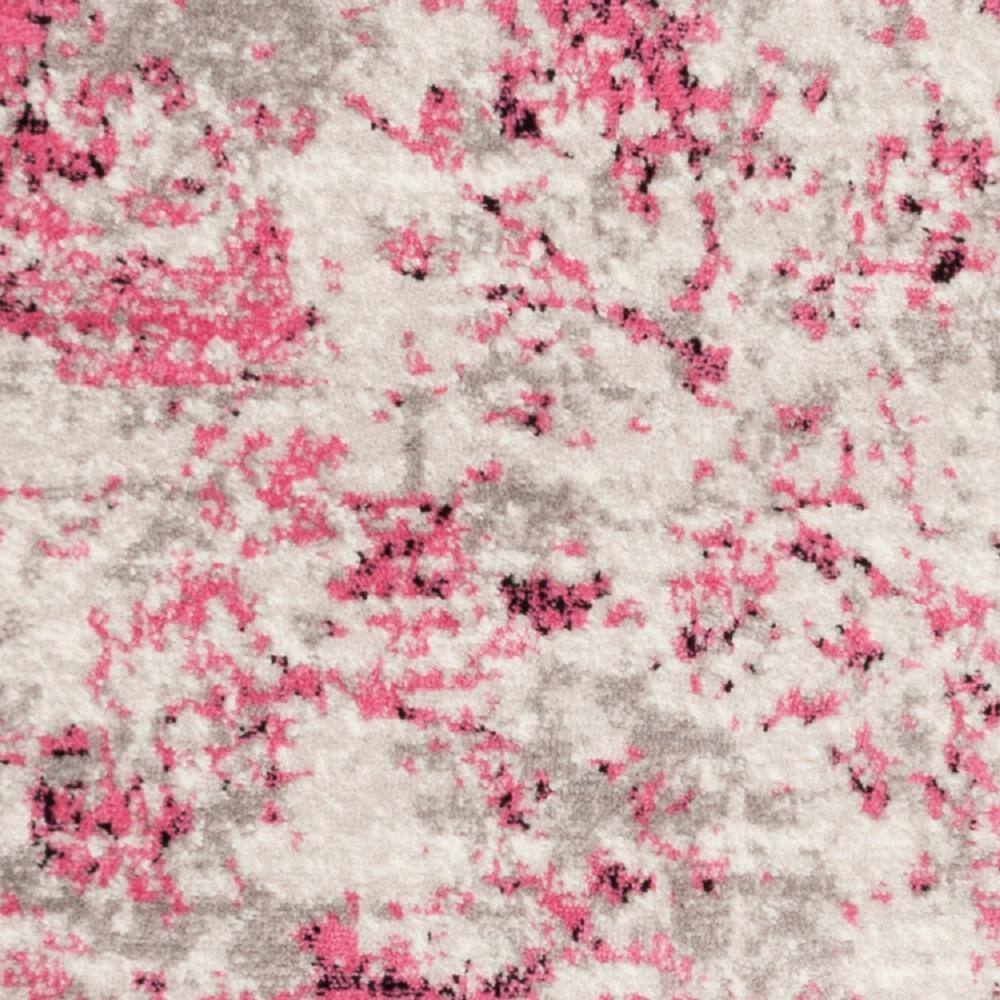 Skyler Pink and Ivory Medallion Runner Rug 2' x 12'