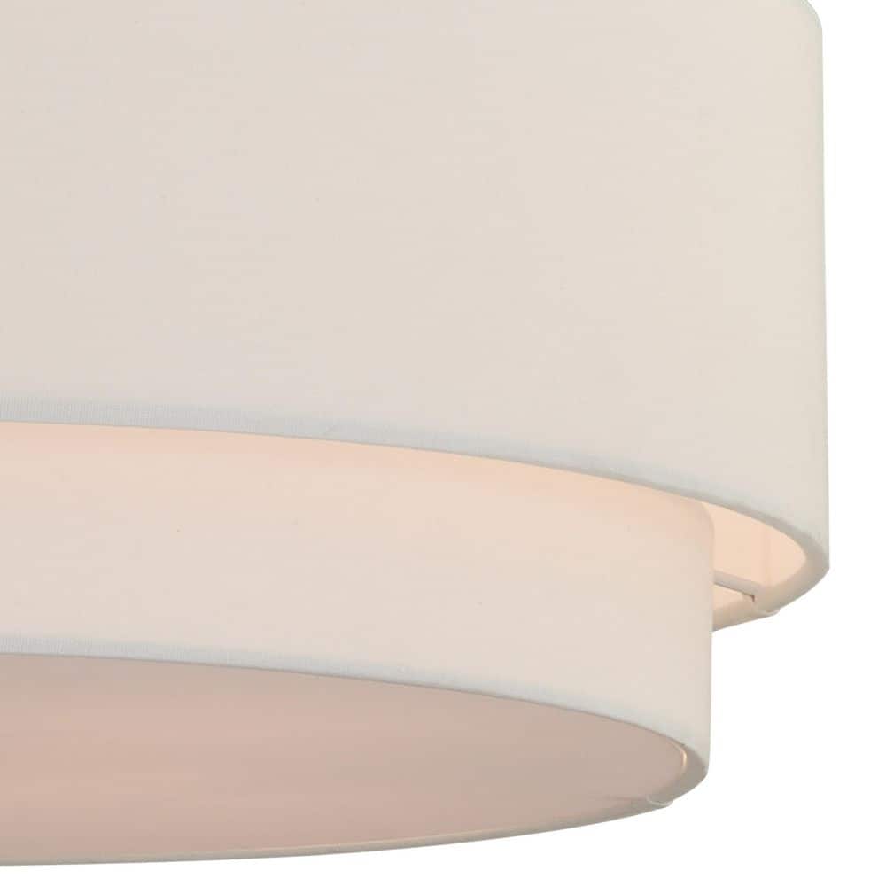 Burnaby 20.5" Matte Brass Drum Semi-Flush Mount Ceiling Light
