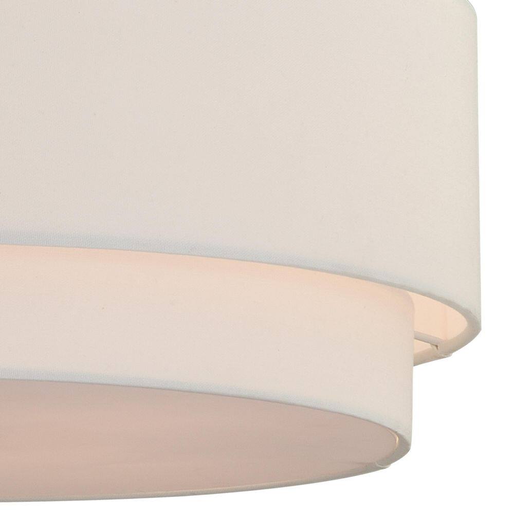 Burnaby 20.5" Matte Brass Drum Semi-Flush Mount Ceiling Light