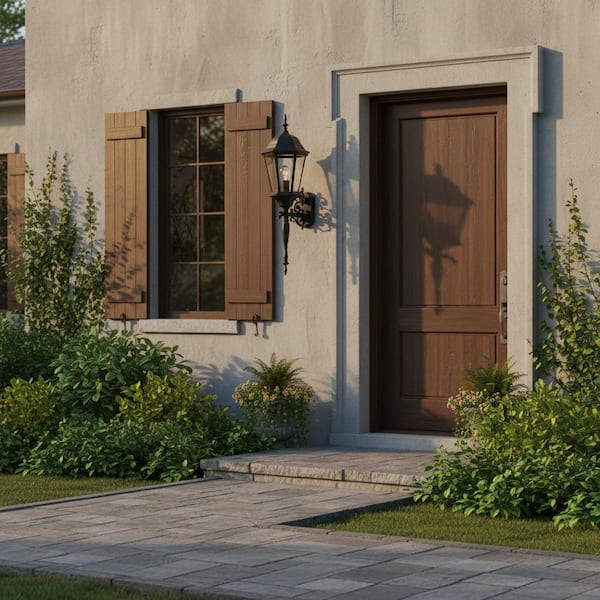 Welbourne Collection 1-Light Textured Black Clear Beveled Glass Traditional Outdoor Large Wall Lantern Light