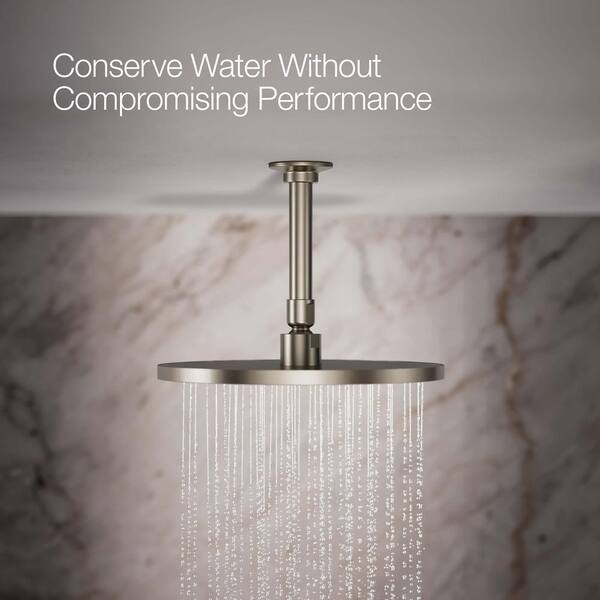 KOHLER 1-Spray 10 in. Single Ceiling Mount Fixed Rain Shower Head