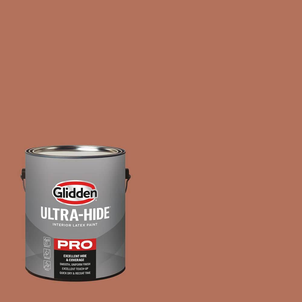 Glidden Ultra-Hide 1 gal. PPG1067-5 Copper Beech Semi-Gloss Interior ...