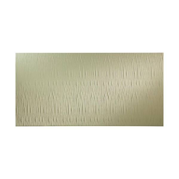Fasade Waves Vertical 96 in. x 48 in. Decorative Wall Panel in Fern
