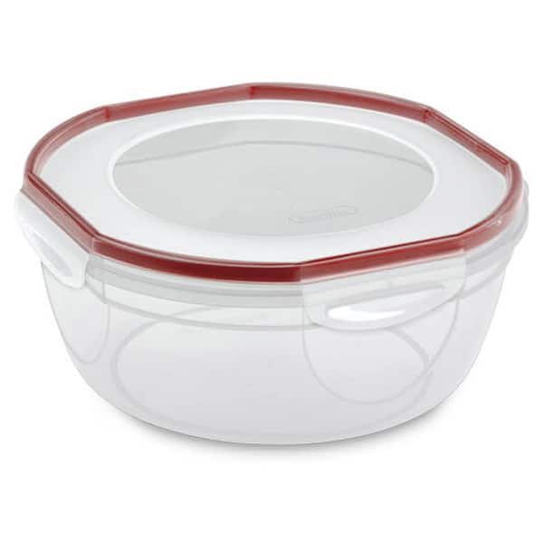 Sterilite Plastic Ultra Seal 4.7 Qt Plastic Food Storage Bowl Container  w/Lid, (8 Pack) 8 x 03948604 - The Home Depot