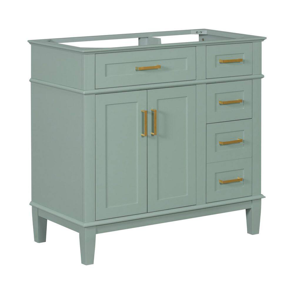 36 in. W x 17.8 in. D x 34 in. H Freestanding Bath Vanity Cabinet without Top in Green price history on PriceWatchPro