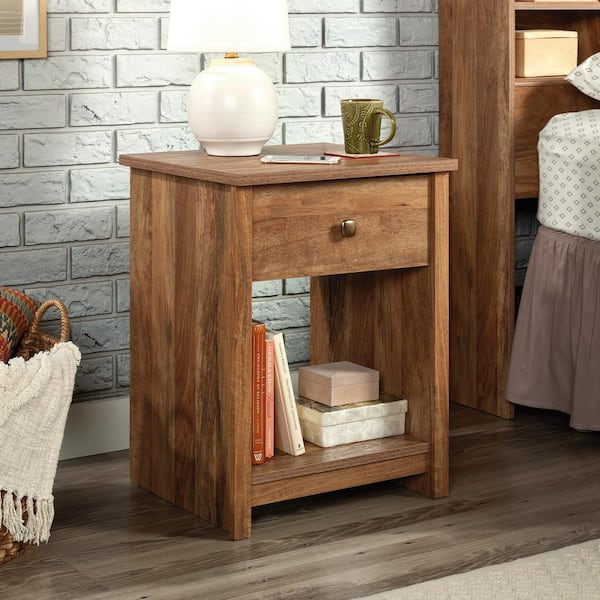 SAUDER River Ranch 1-Drawer Sindoori Mango Nightstand 23.898 in. H