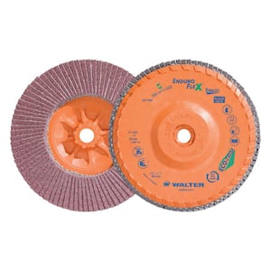 ENDURO-FLEX Stainless 6 in. x 5/8-11 in. Arbor GR40, Blending Flap Disc (10-Pack)