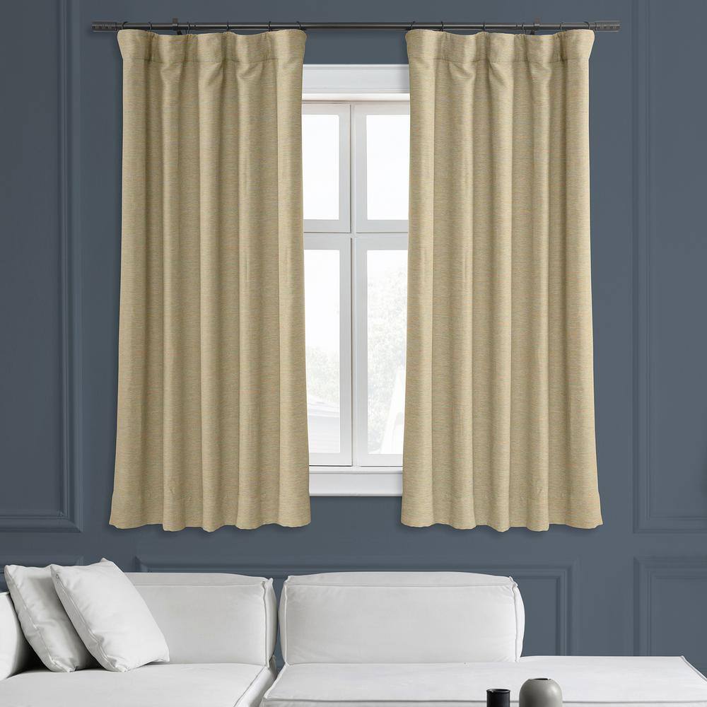 Candlelight Polyester Blackout Puddle Length Drape Panel