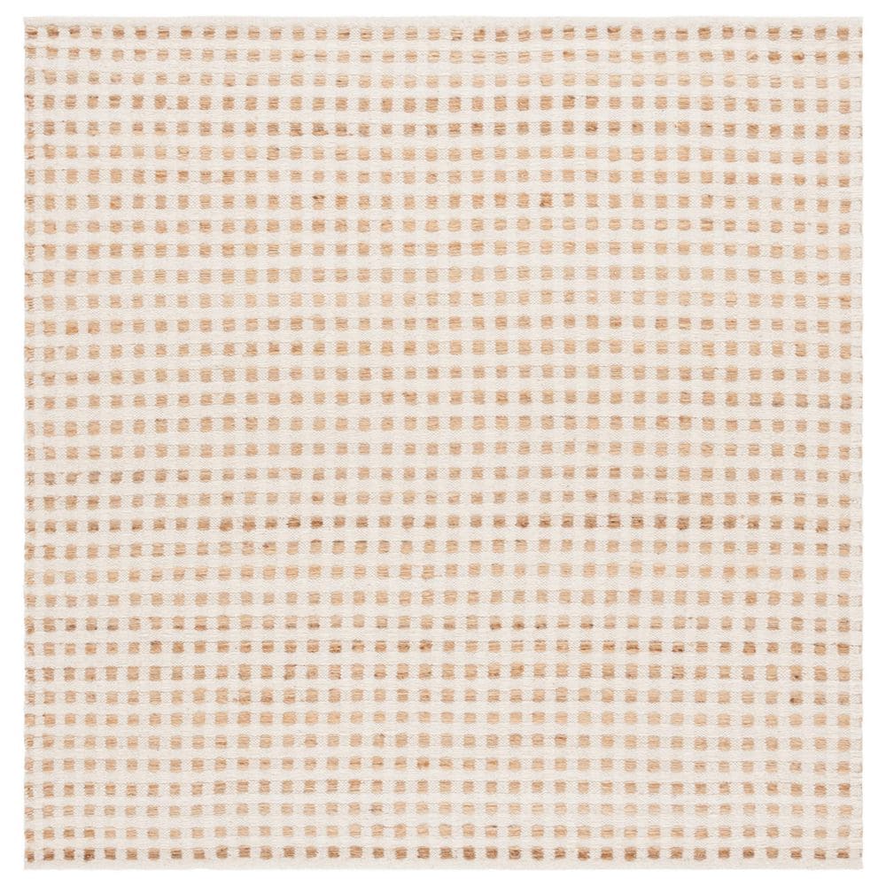 Natura 6 ft. x 6 ft. Natural/Ivory Lattice Tile Square Area Rug price history on PriceWatchPro