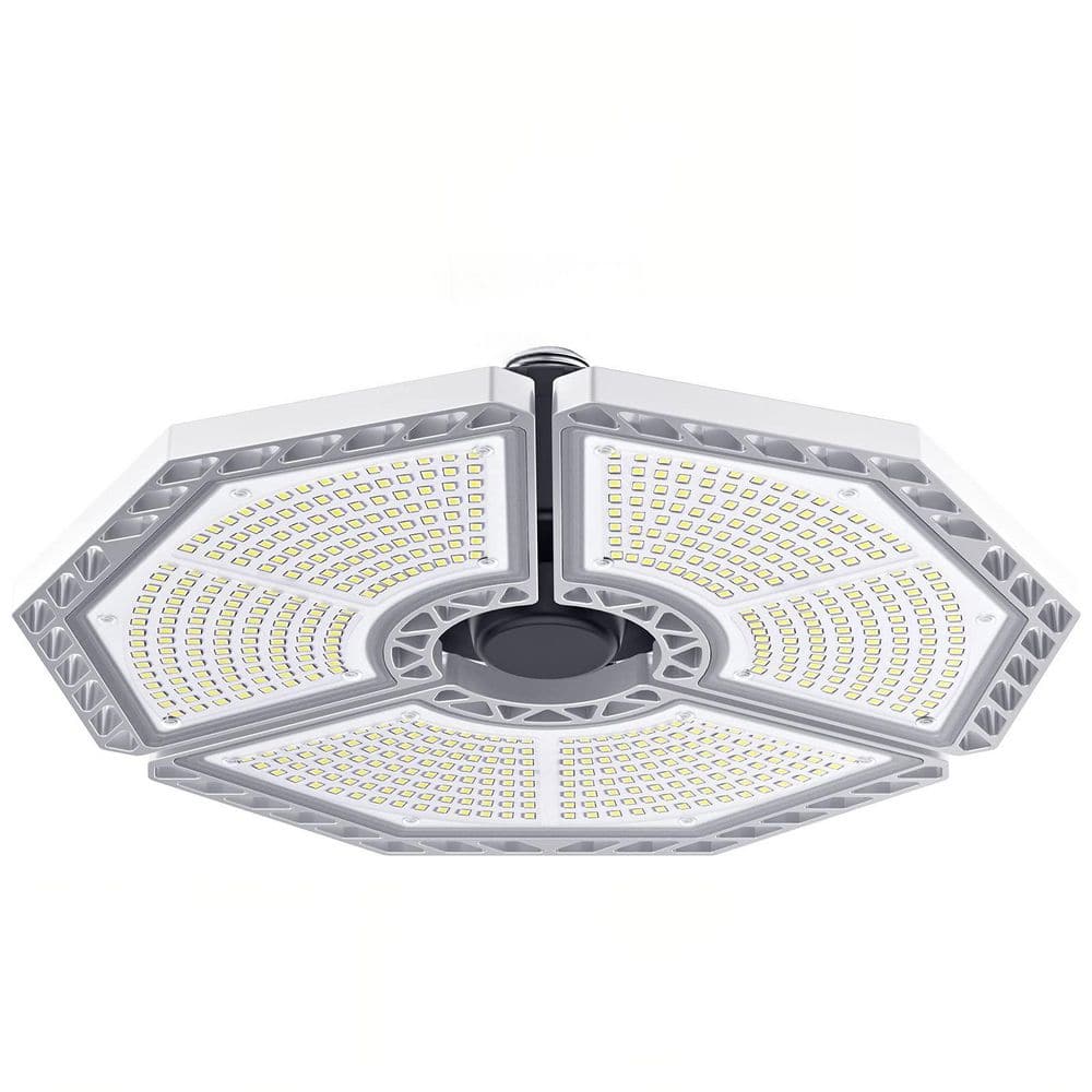 0.9 ft. LED Garage Lights, 140-Watt 18500LM Garage Lighting, Deformable 3-Panel Ceiling Light, 6000K White Shop Light price history on PriceWatchPro
