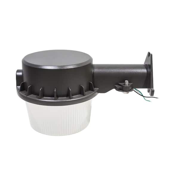 Spitzer 300W Equivalent Bronze Integrated LED Outdoor 10-ft Flood Path Barn Light