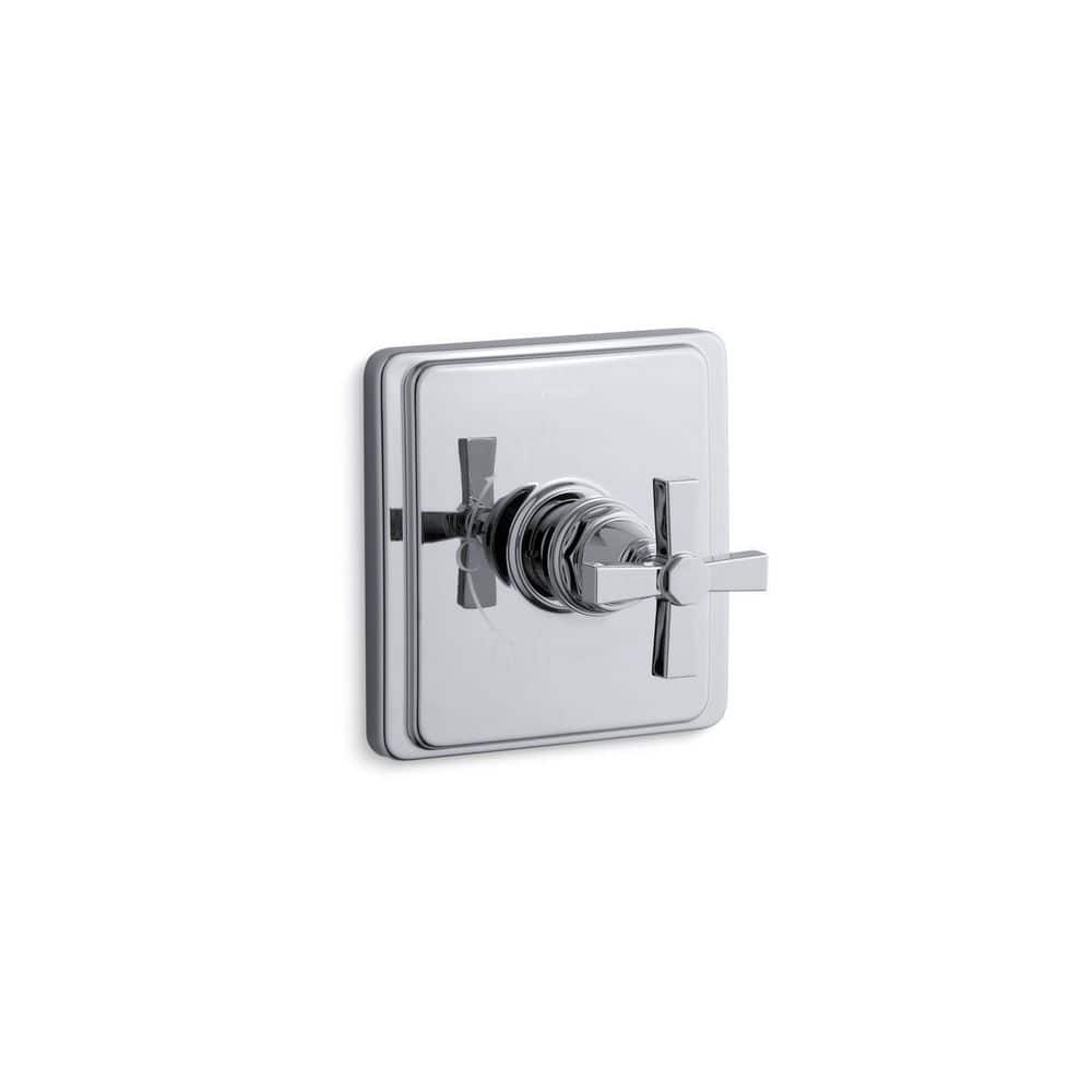 Pinstripe Pure 1-Handle Wall Mount Valve Handle Trim Kit in Polished Chrome (Valve Not Included) price history on PriceWatchPro