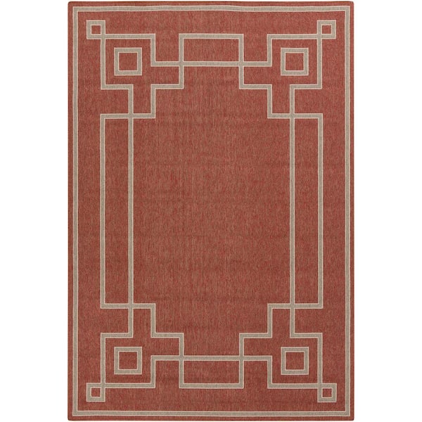 Blanche Cherry 5 ft. x 8 ft. Indoor/Outdoor Patio Area Rug