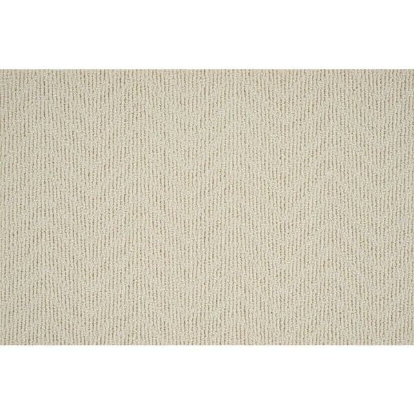 Natural Harmony Merino Herringbone Chantilly Custom Area Rug with Pad