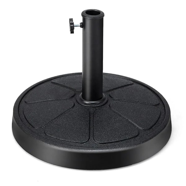 18 in. Heavy-Duty Patio Umbrella Base-31 lbs. Weighted Fits 9 ft. Umbrellas Windproof and Rust-Resistant for Patio Black