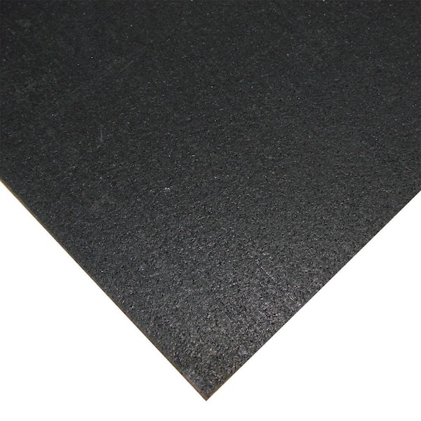 Rubber-Cal Elephant Bark Black 1/4 in. T x 48 in. W x 96 in. L Rubber Flooring (32 sq. ft.)