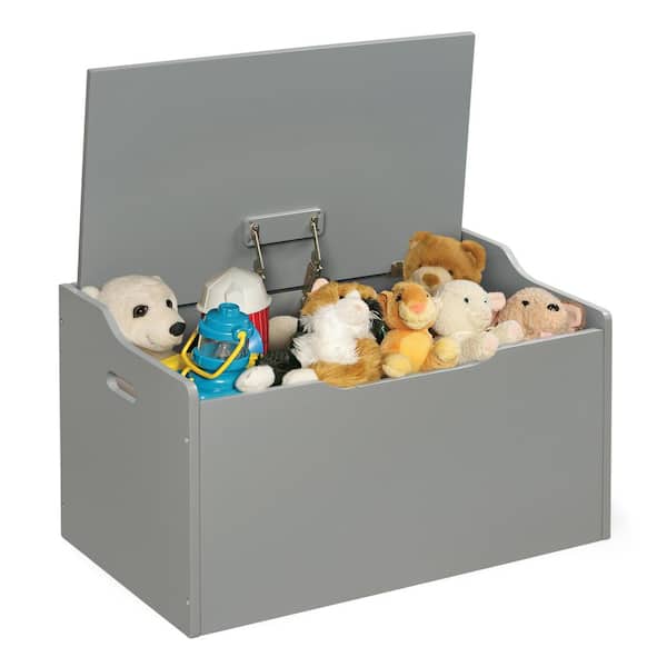 Badger Basket Gray Bench Top Toy Box 13511 - The Home Depot