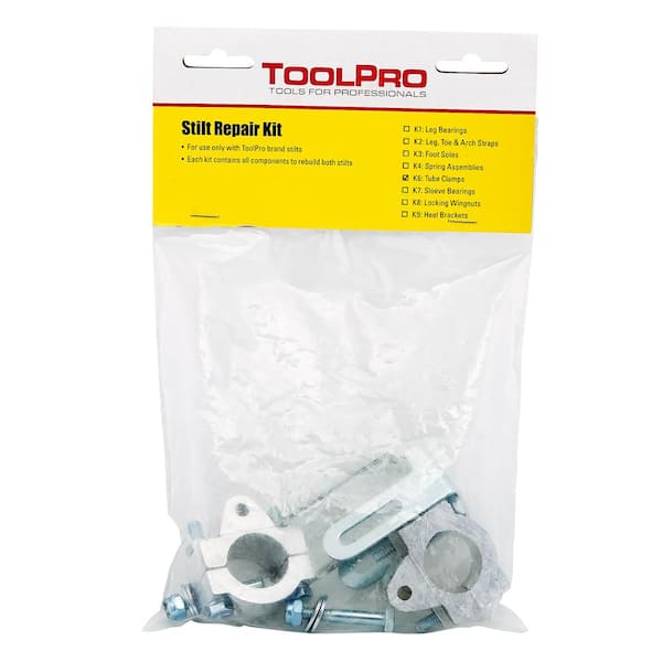 ToolPro Replacement Tube Clamps Kit for Adjustable Drywall Stilts