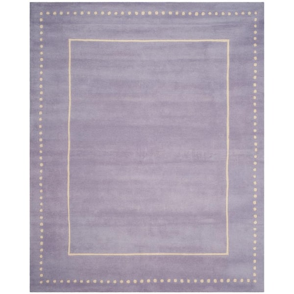 SAFAVIEH Bella Lavender/Ivory 8 ft. x 10 ft. Modern Border Area Rug