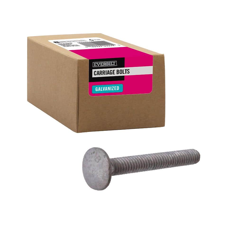 Everbilt 1/4 in.20 x 2 in. Galvanized Carriage Bolt (50Pack) 803360